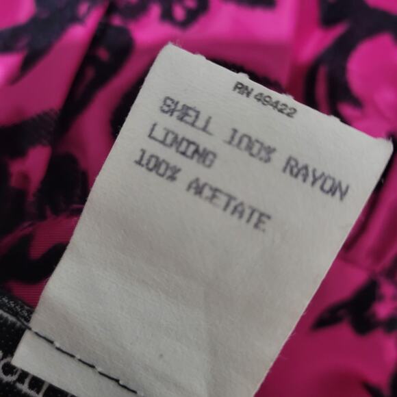 Vintage Scott McClintock Damask Skirt Purple Magenta Taffeta Crinoline Maxi 4 - Picture 11 of 16
